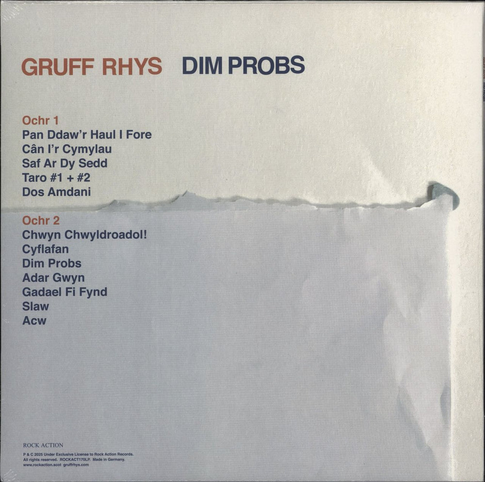 Gruff Rhys Dim Probs - Orange Vinyl - Sealed UK vinyl LP album (LP record) 5051083223539