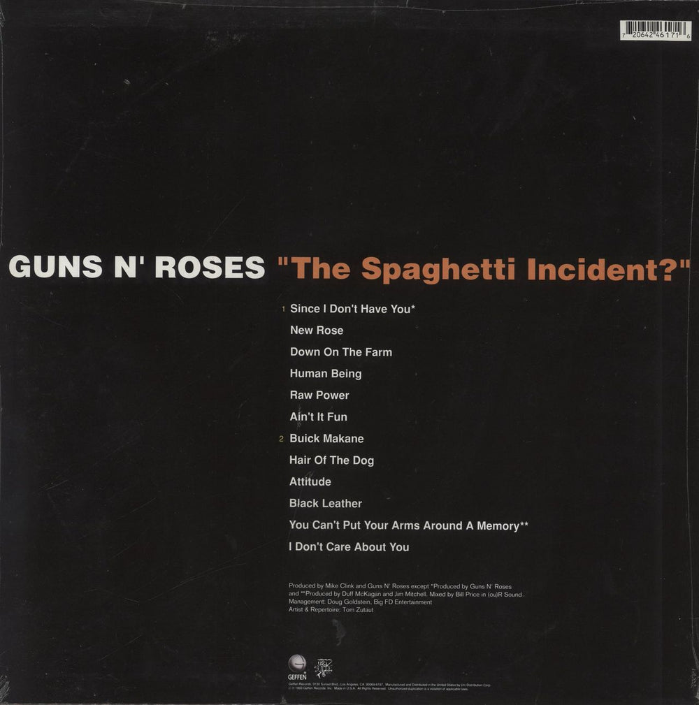 Guns N Roses The Spaghetti Incident? - Orange Vinyl - Sealed US vinyl LP album (LP record) 720642461716