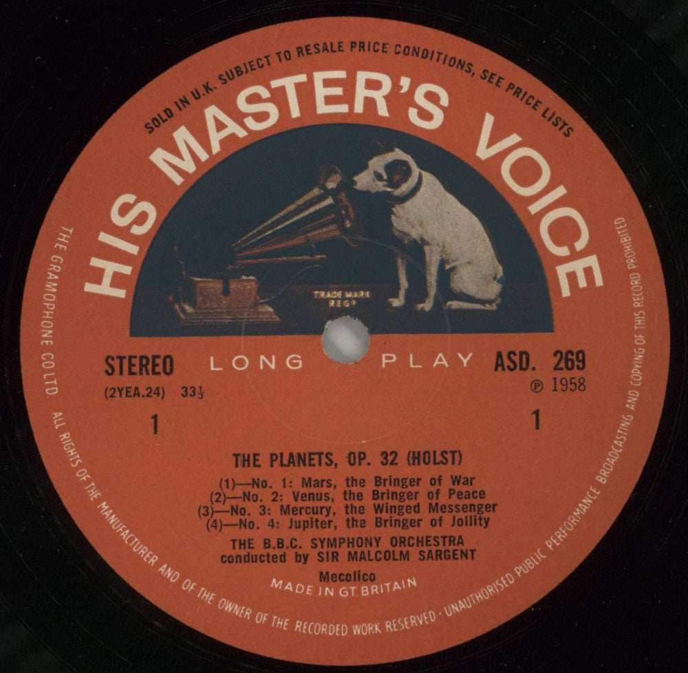 Gustav Holst The Planets - 3rd UK vinyl LP album (LP record) GSVLPTH481929