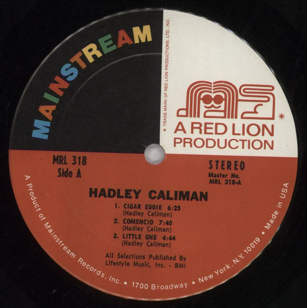Hadley Caliman Hadley Caliman US vinyl LP album (LP record) 7FQLPHA845636