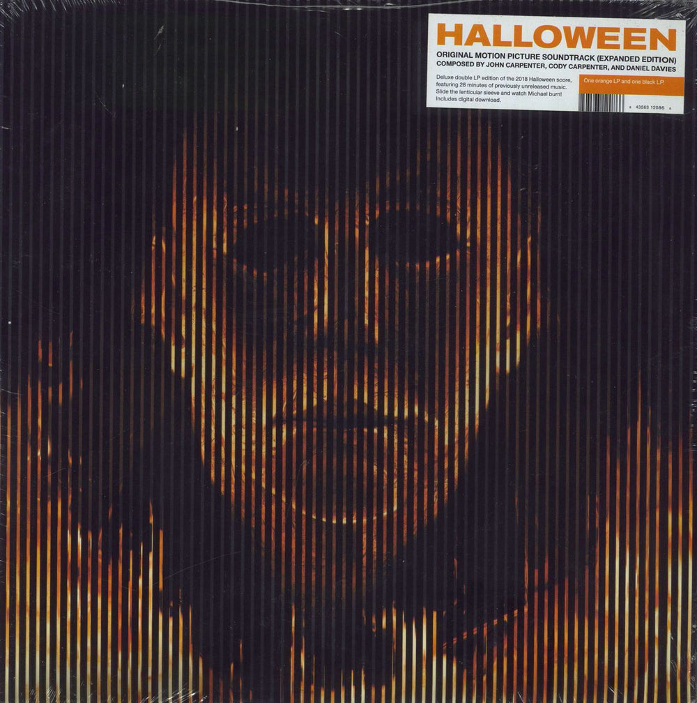 Halloween (+ Sequels) Halloween - Orange/Black vinyl - Sealed US 2-LP vinyl record set (Double LP Album) SBR-231