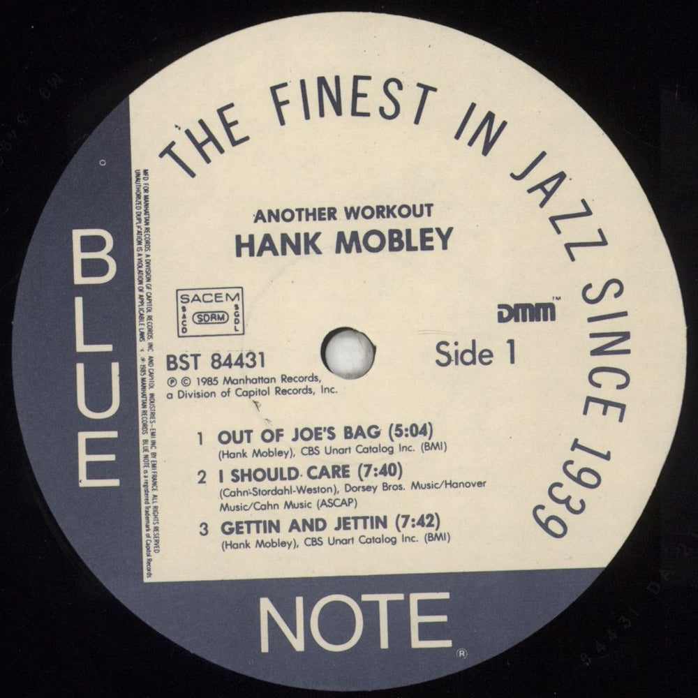 Hank Mobley Another Workout + obi French vinyl LP album (LP record) HMOLPAN850984