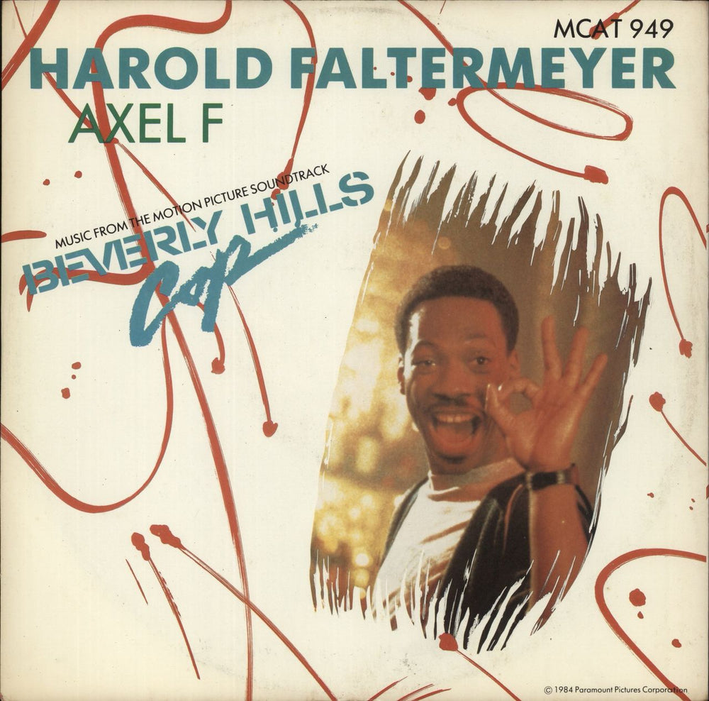 Harold Faltermeyer Axel F UK 12" vinyl single (12 inch record / Maxi-single) MCAT949