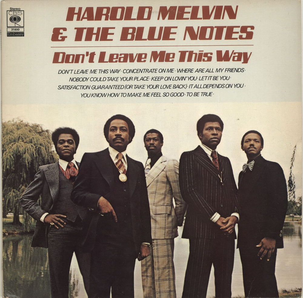 Harold Melvin & The Blue Notes Don't Leave Me This Way UK vinyl LP album (LP record) 31600