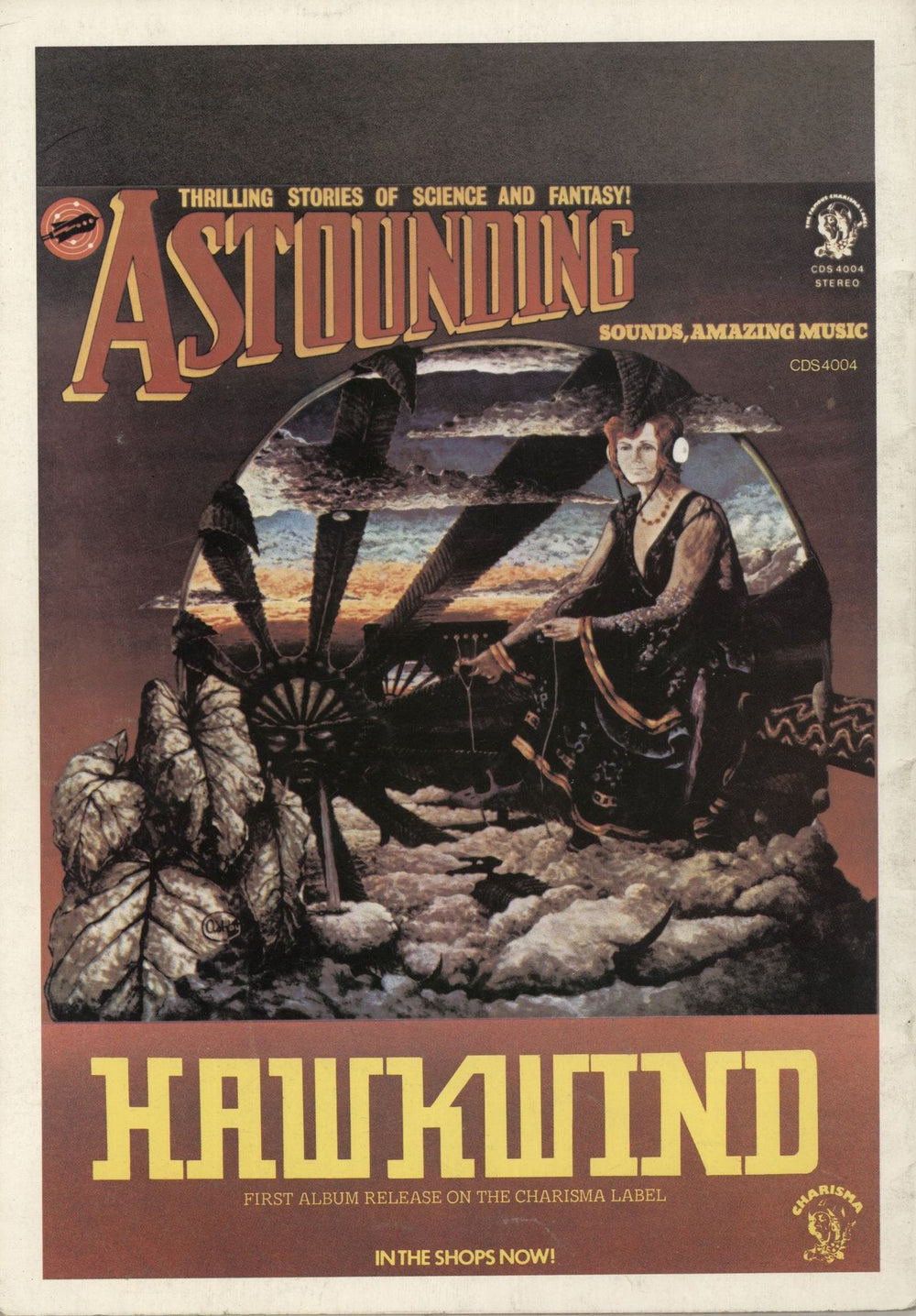 Hawkwind Astounding Sounds Amazing Music Tour UK tour programme HWKTRAS167961