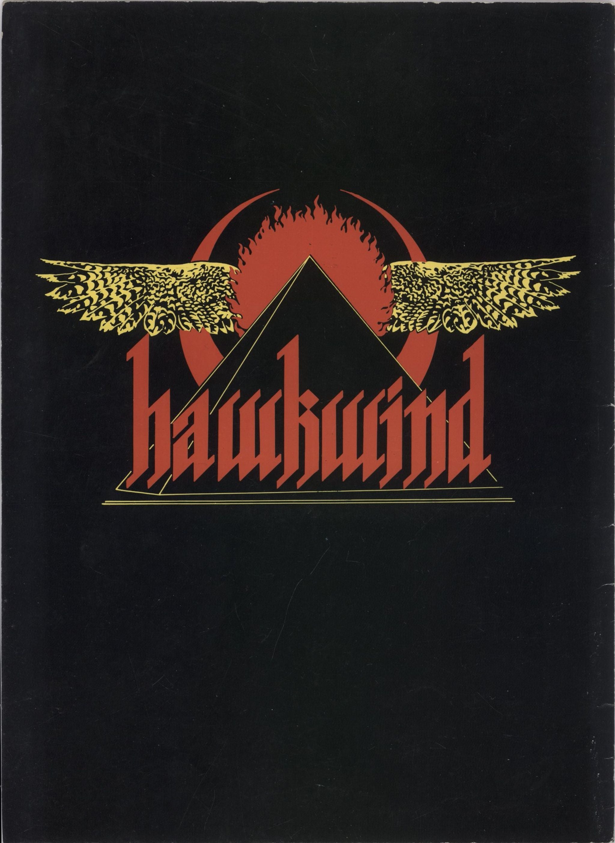 Hawkwind Autumn 1981 Tour Programme + Ticket Stub & Two Badges UK tour programme