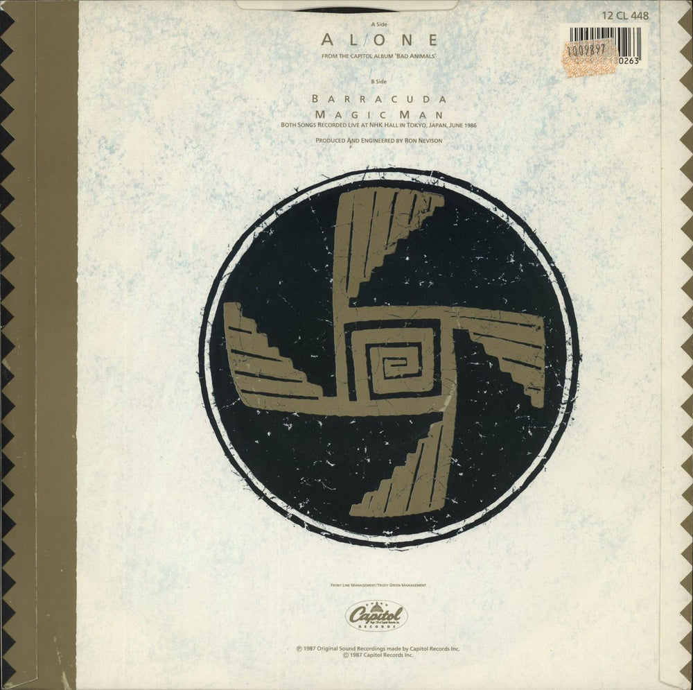 Heart Alone UK 12" vinyl single (12 inch record / Maxi-single) 5099920180263