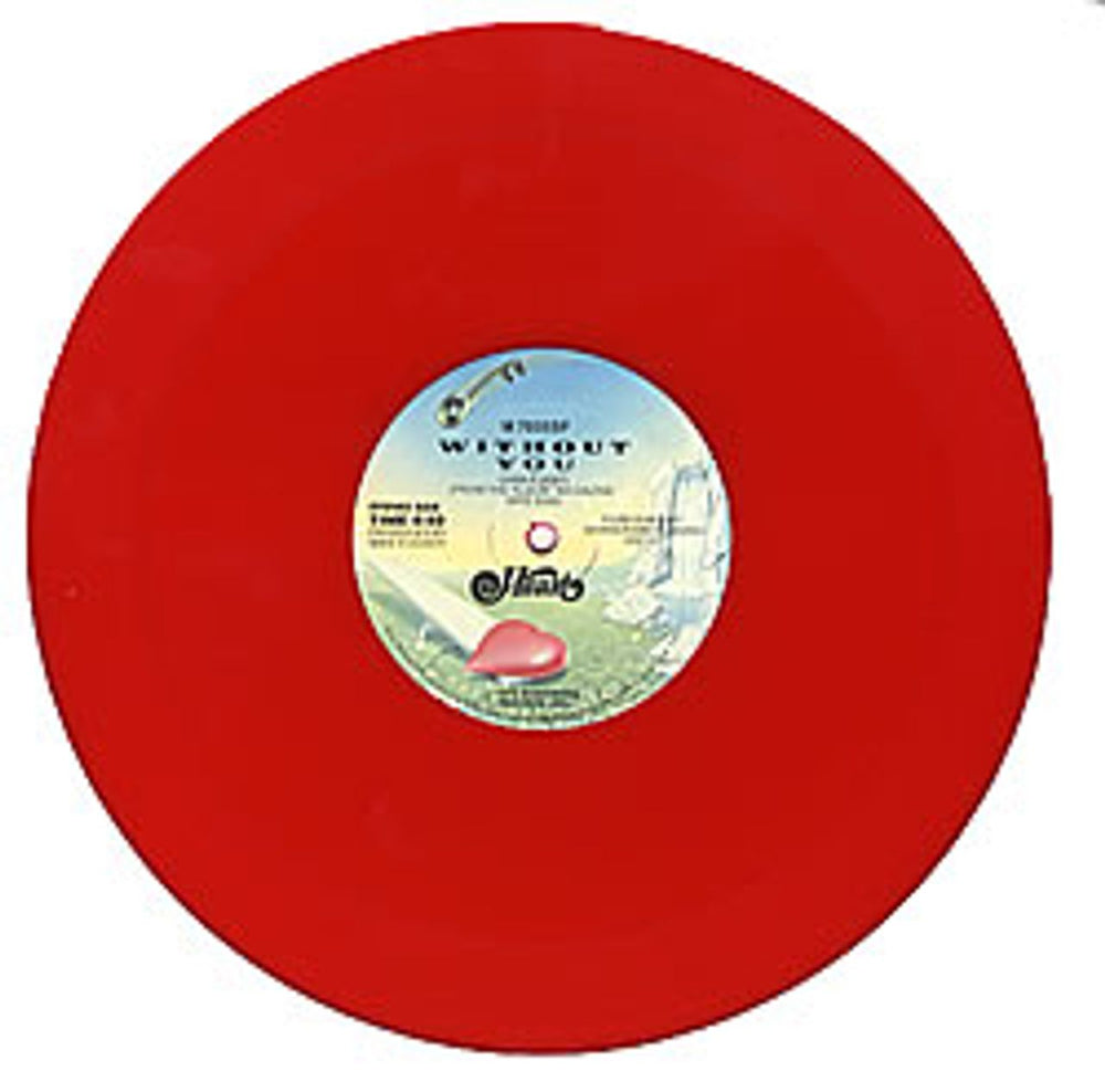 Heart Without You Red Vinyl US Promo 12" vinyl single (12 inch record / Maxi-single) HEA12WI40111