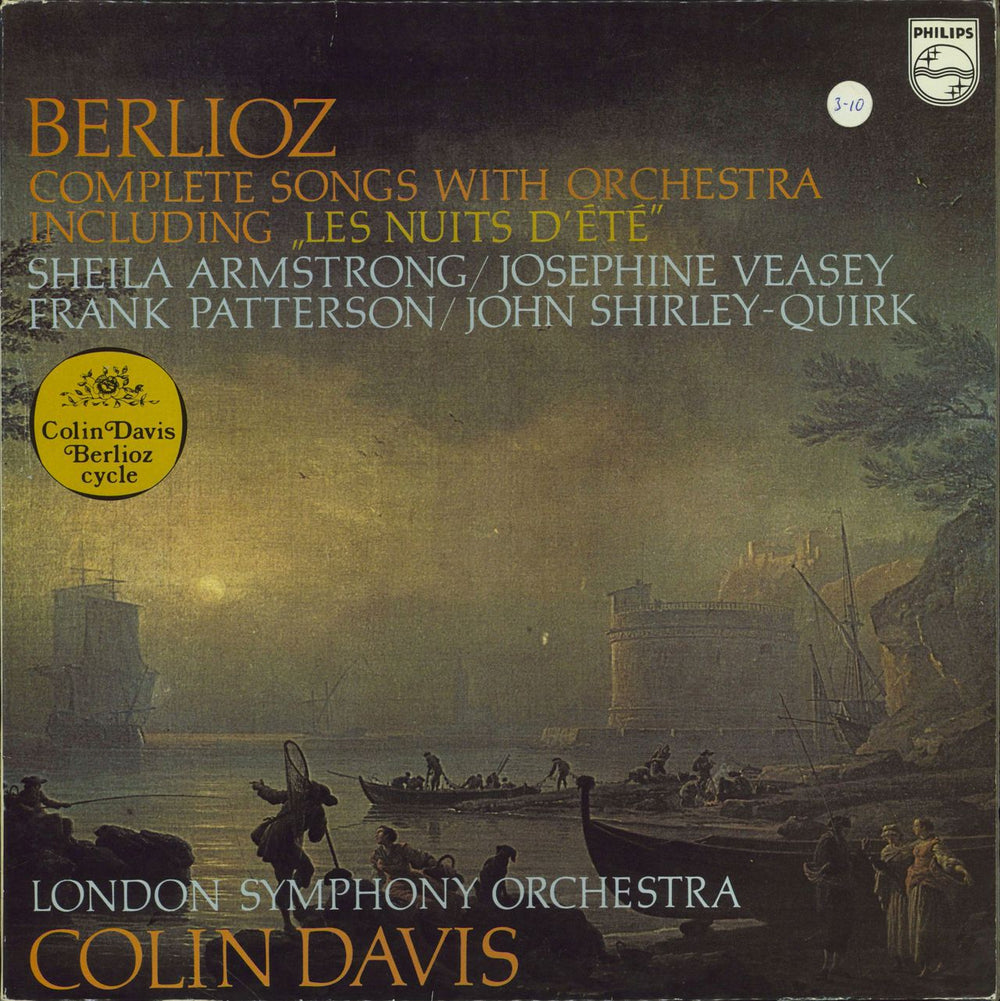 Hector Berlioz Berlioz: Complete Songs with Orchestra UK vinyl LP album (LP record) SAL3789