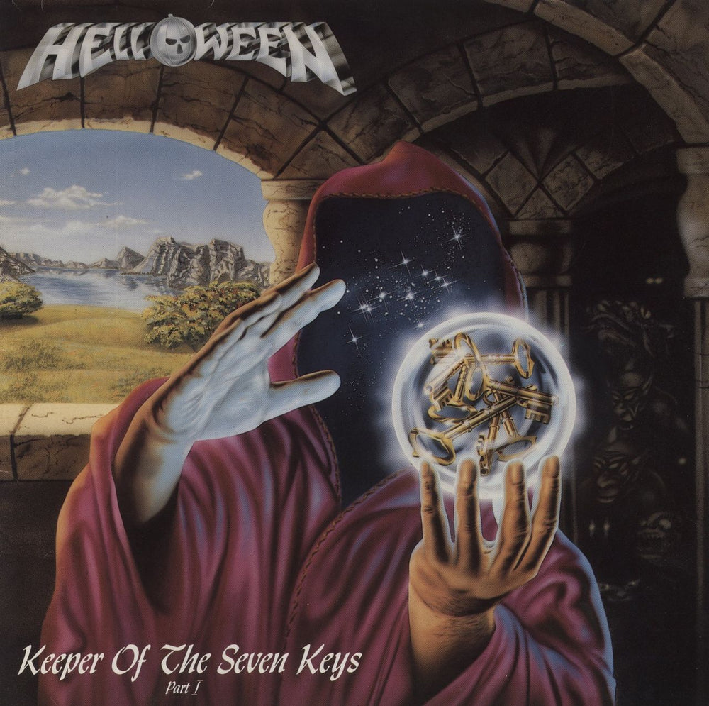 Helloween Keeper Of The Seven Keys - Part I - Blue Vinyl + Poster German vinyl LP album (LP record) N0057