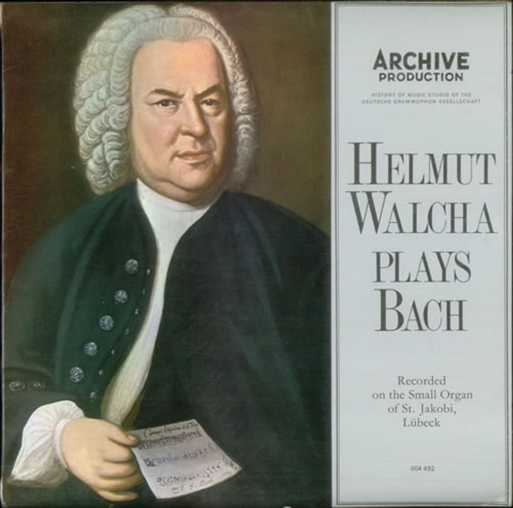 Helmut Walcha Helmut Walcha plays Bach German vinyl LP album (LP record) 004492