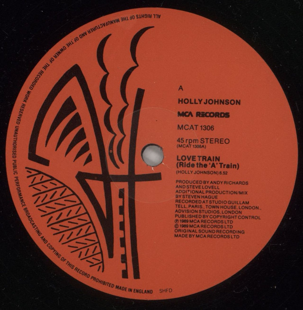 Holly Johnson Love Train UK 12" vinyl single (12 inch record / Maxi-single) HJO12LO32241