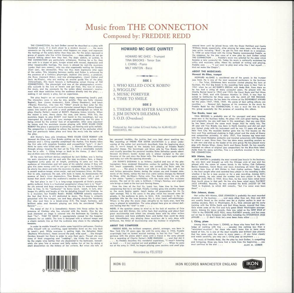 Howard McGhee Music From The Connection - Red Vinyl - RSD22 UK vinyl LP album (LP record) 604565628640