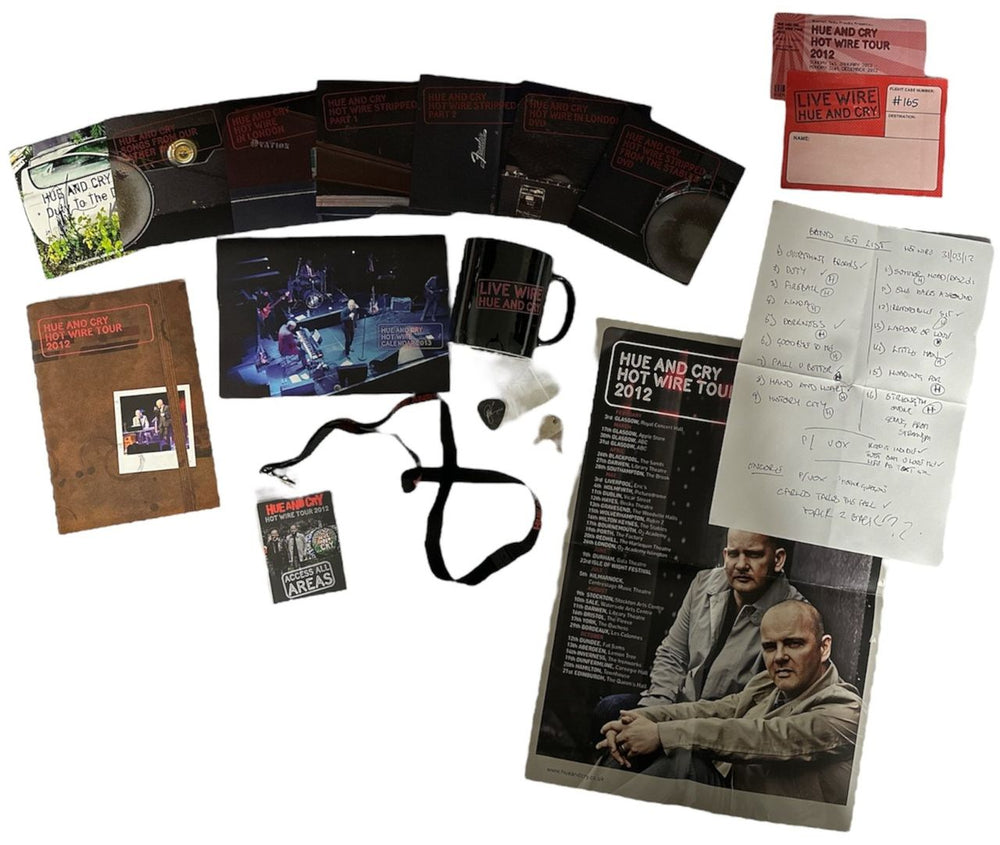 Hue & Cry Live Wire - Numbered - Autographed UK CD Album Box Set HUEDXLI876028