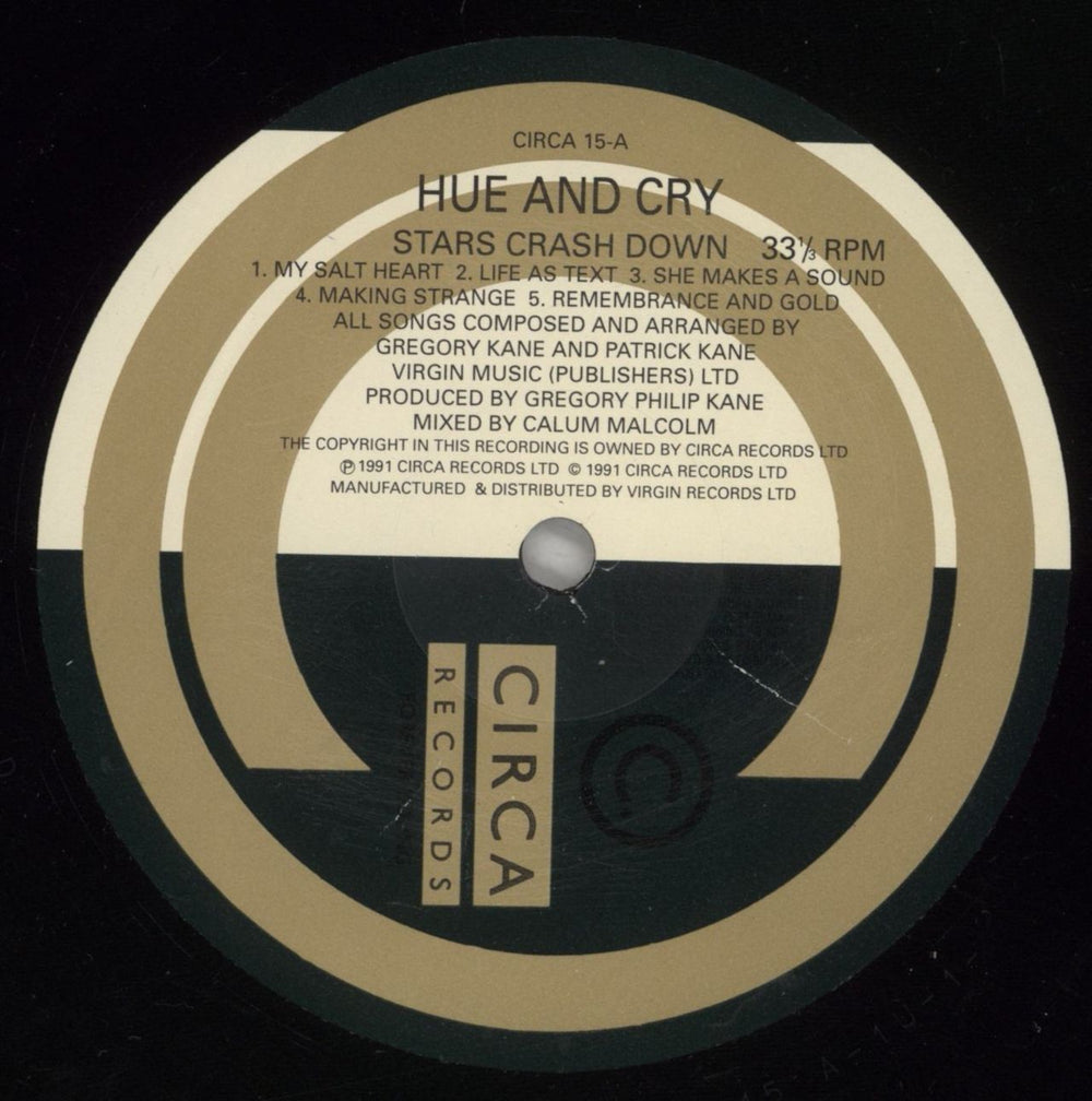 Hue & Cry Stars Crash Down UK vinyl LP album (LP record) HUELPST553173