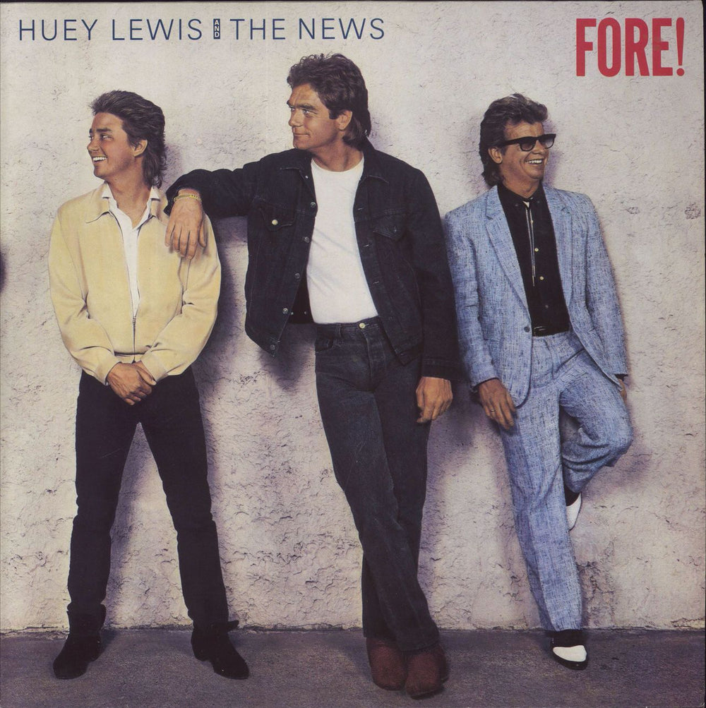 Huey Lewis & The News Fore! UK vinyl LP album (LP record) CDL1534