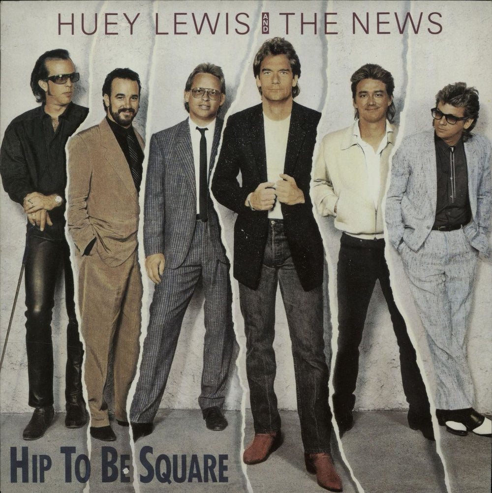 Huey Lewis & The News Hip To Be Square UK 7" vinyl single (7 inch record / 45) HUEY6