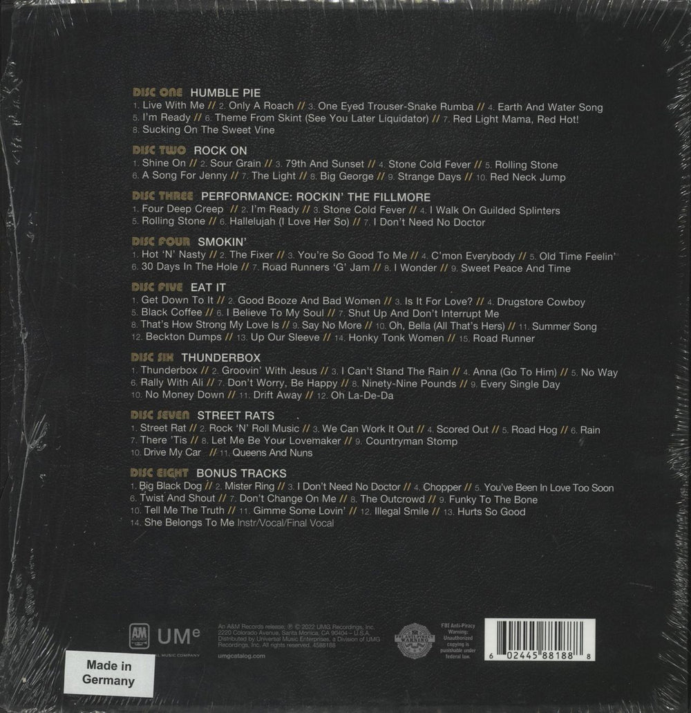 Humble Pie The A&M Box Set 1970-1975 - Shrink UK CD Album Box Set 602445881888