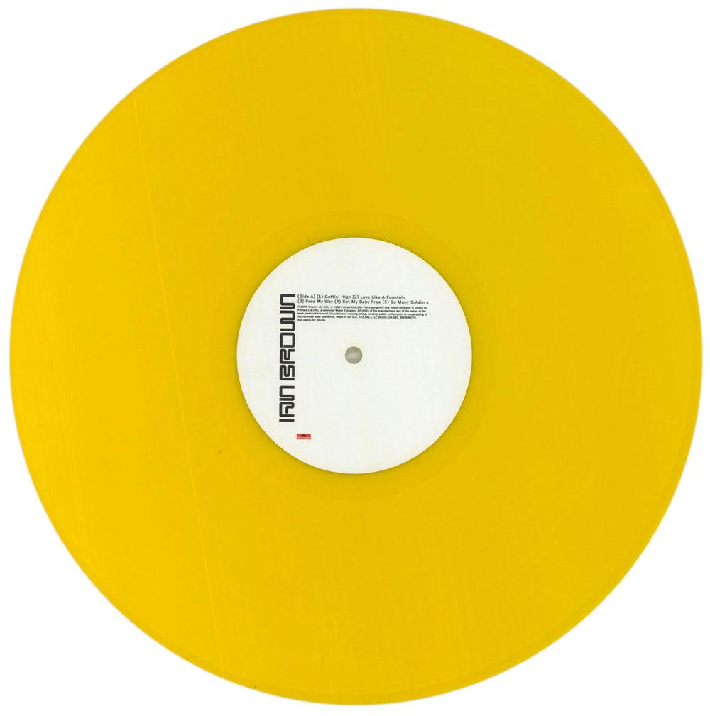 Ian Brown Golden Greats - Gold Vinyl UK vinyl LP album (LP record) IBRLPGO857919