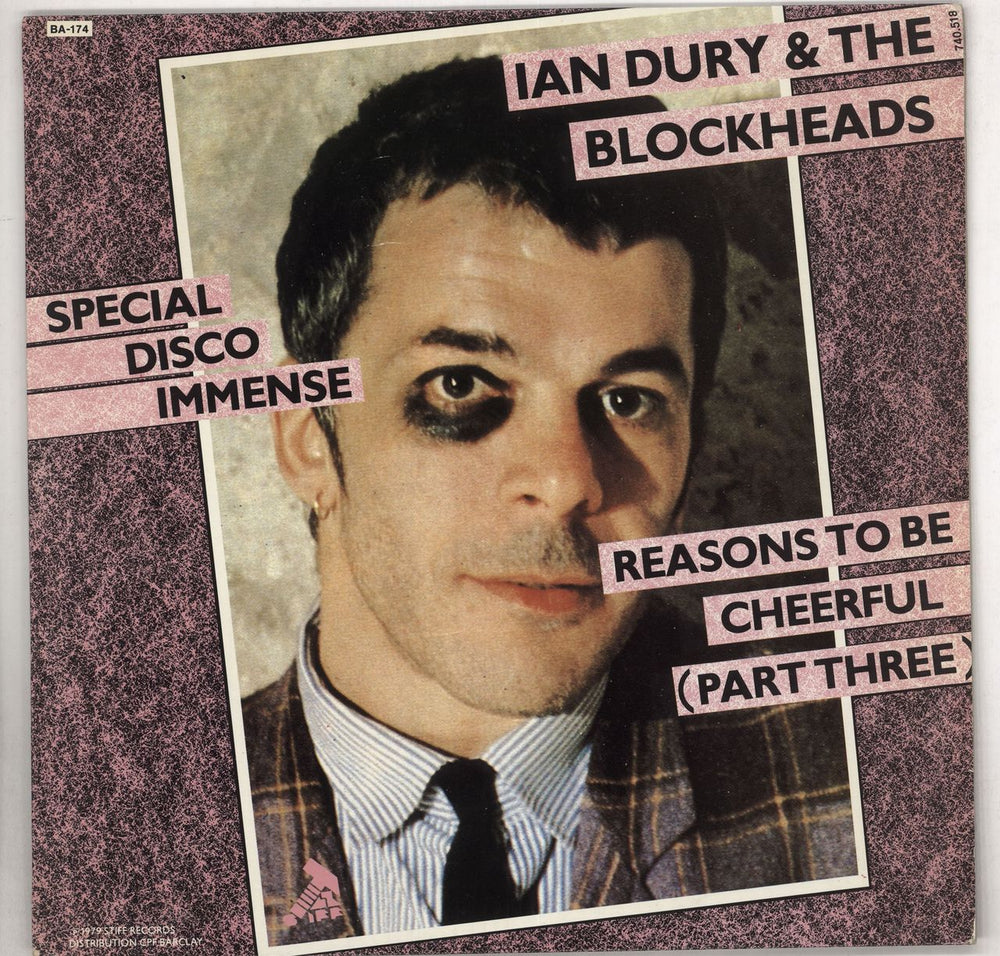 Ian Dury Reasons To Be Cheerful (Part 3) French 12" vinyl single (12 inch record / Maxi-single) 740518