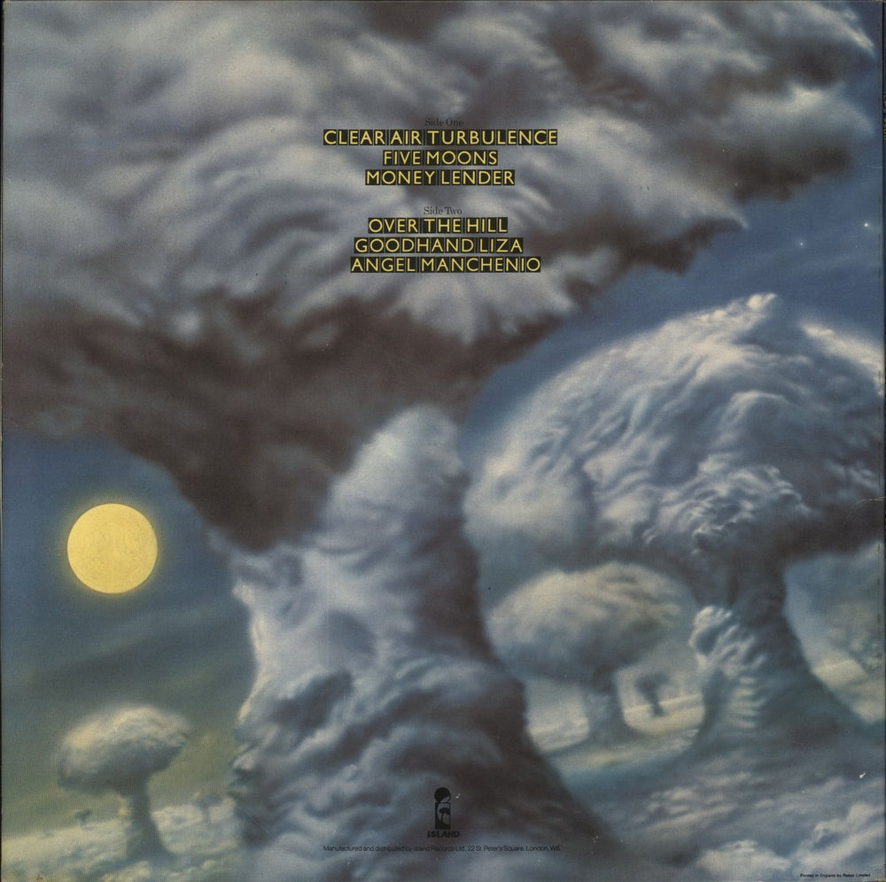 Ian Gillan Clear Air Turbulence - Autographed UK vinyl LP album (LP record)