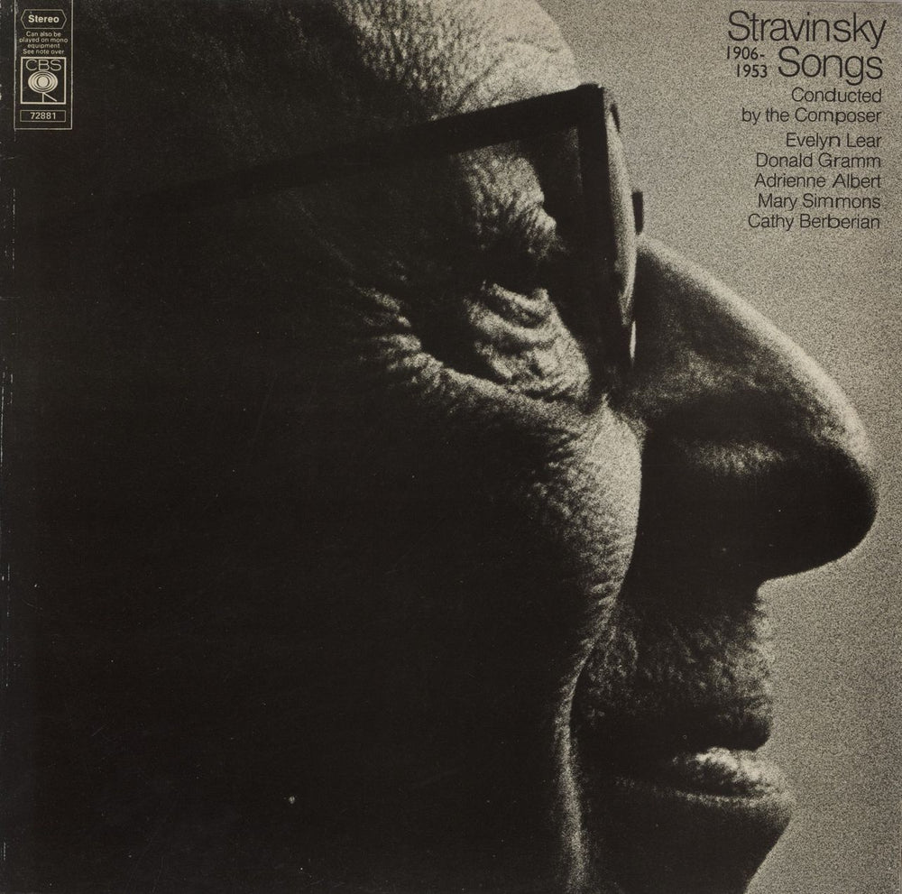 Igor Stravinsky Songs : 1906-1953 UK vinyl LP album (LP record) 72881
