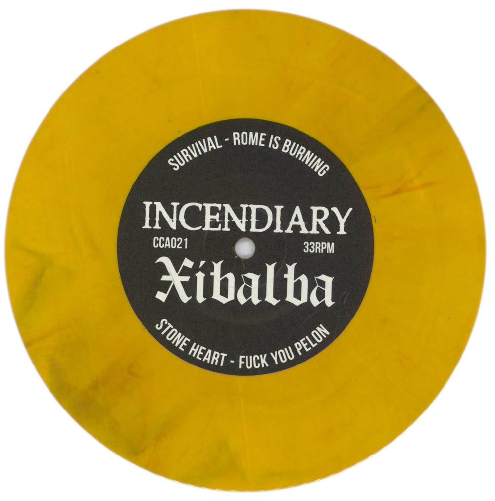 Incendiary Incendiary / Xibalba US 7" vinyl single (7 inch record / 45) 62E07IN841977