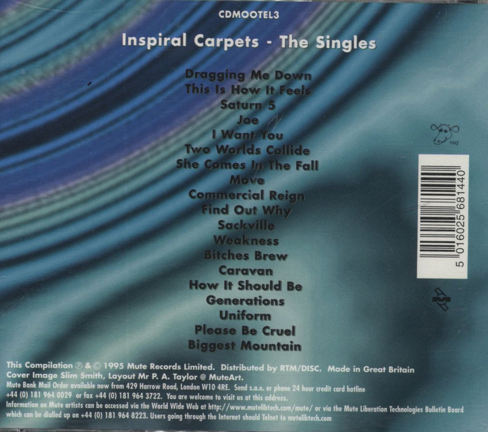 Inspiral Carpets The Singles UK CD album (CDLP) 5016025481446