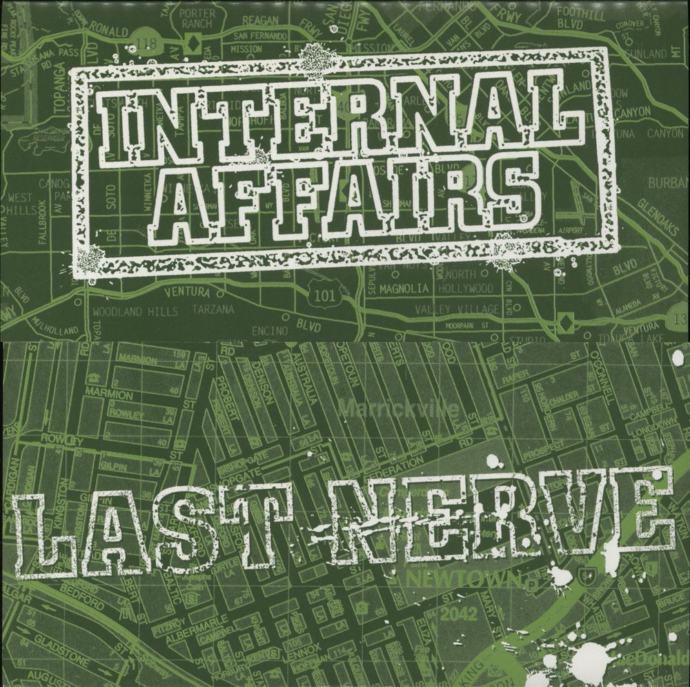 Internal Affairs Internal Affairs / Last Nerve Australian 7" vinyl single (7 inch record / 45) RES035