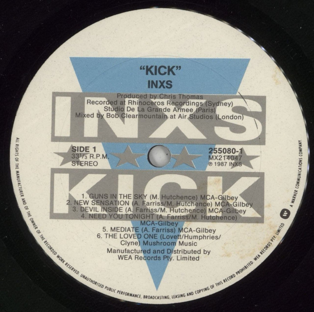 Inxs Kick - Exclusive Tour Release Australian vinyl LP album (LP record) INXLPKI148363