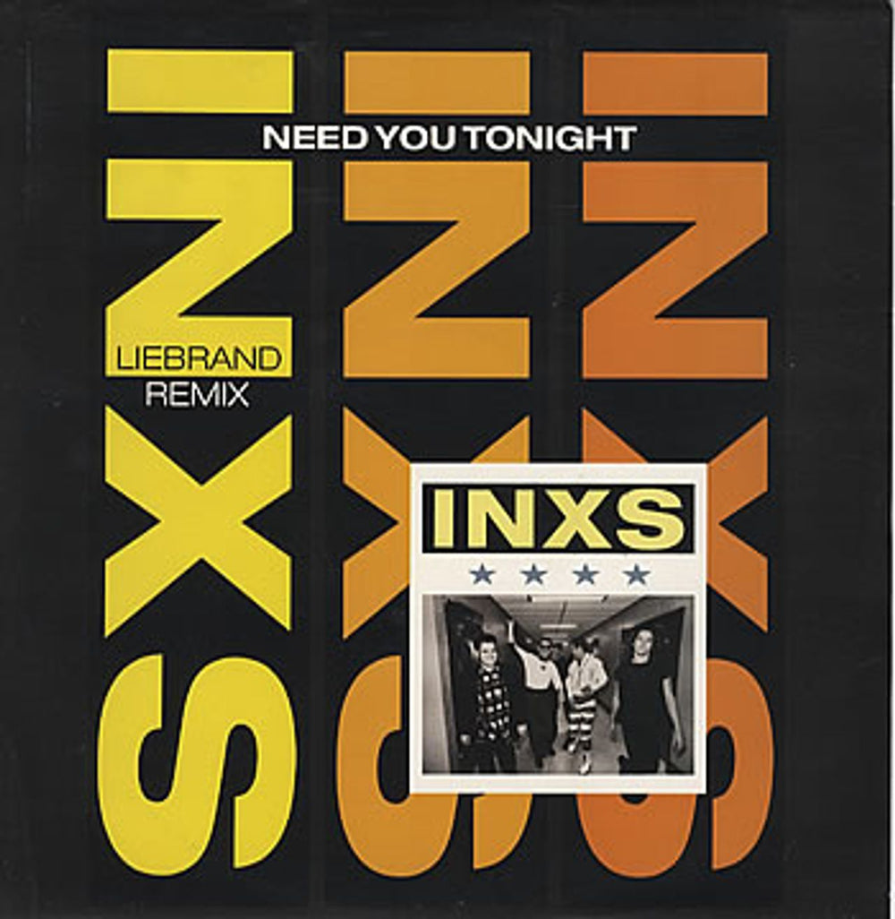 Inxs Need You Tonight - Ben Liebrand Remix UK 12" vinyl single (12 inch record / Maxi-single) INXSR1222