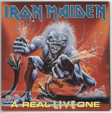 Iron Maiden A Real LIVE One UK vinyl LP album (LP record) EMD1042