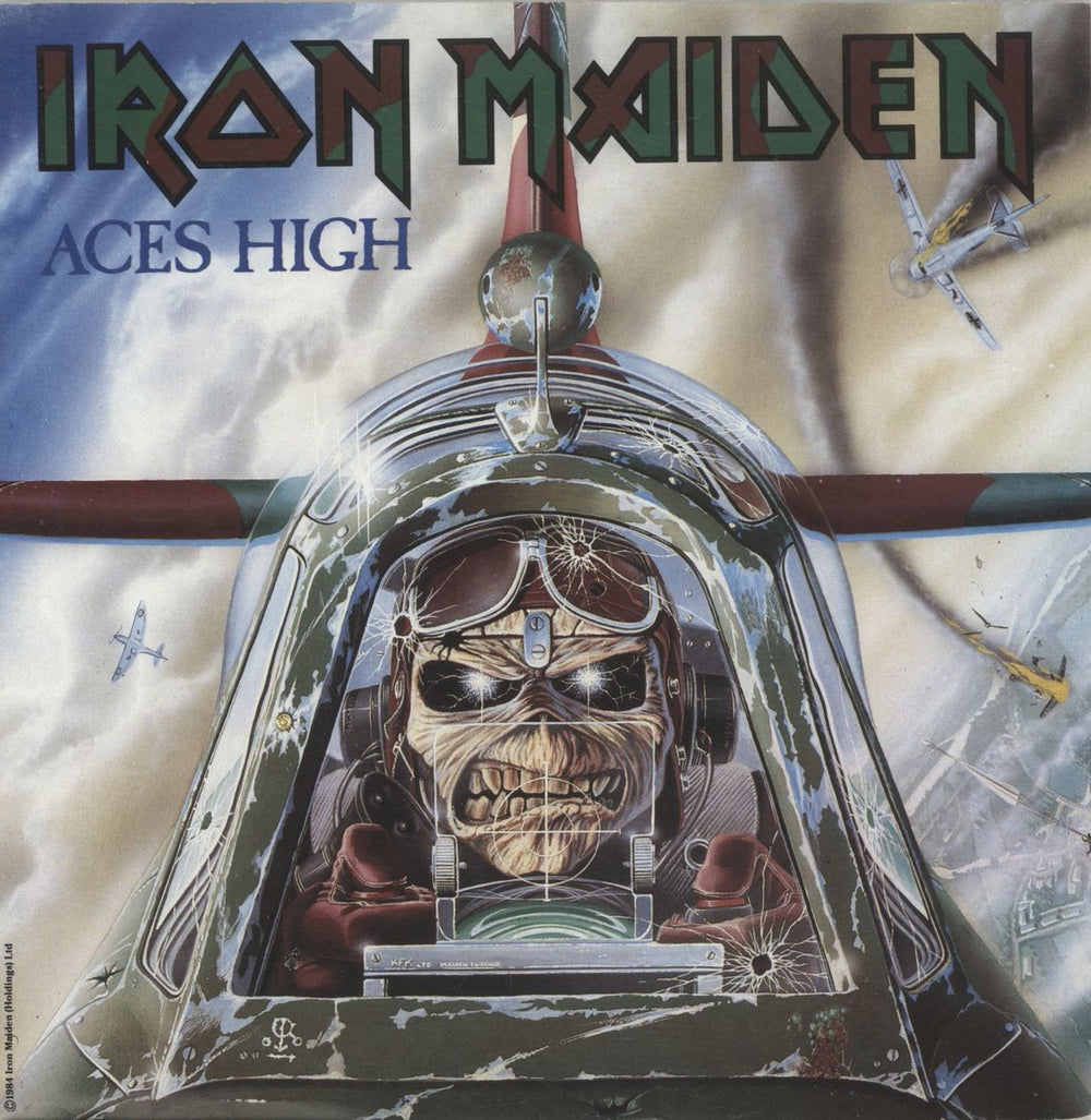 Iron Maiden Aces High - Solid - Mislabeled UK 7" vinyl single (7 inch record / 45) EMI5502