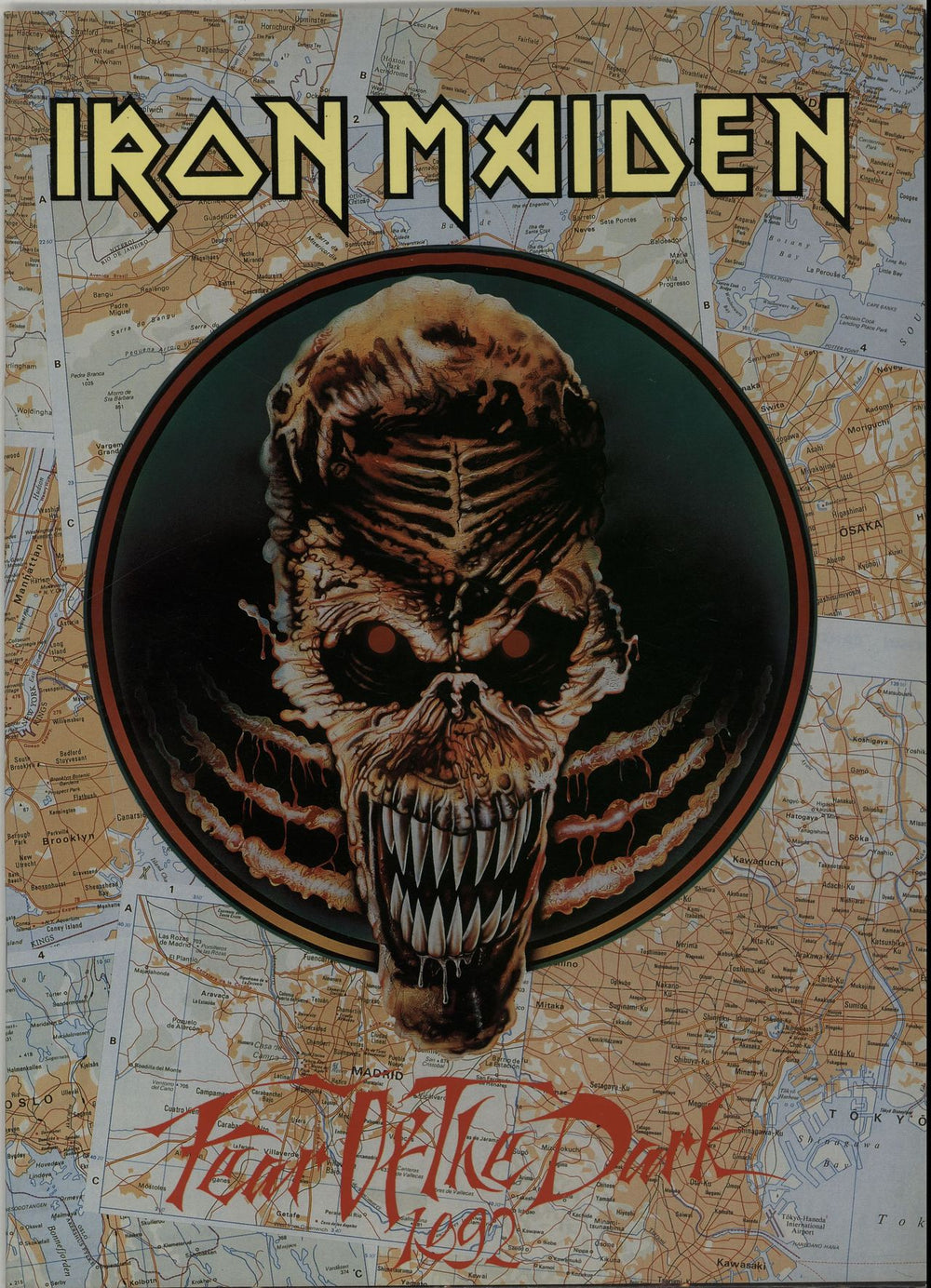 Iron Maiden Fear Of The Dark 1992 UK tour programme TOUR PROGRAMME