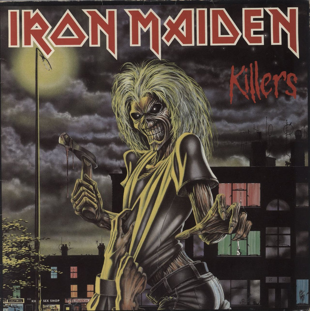 Iron Maiden Killers - 1st - VG UK vinyl LP album (LP record) EMC3357