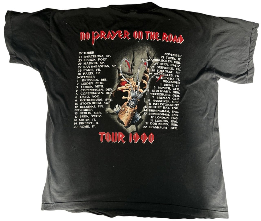 Iron Maiden No Prayer On The Road - Vintage Original UK t-shirt