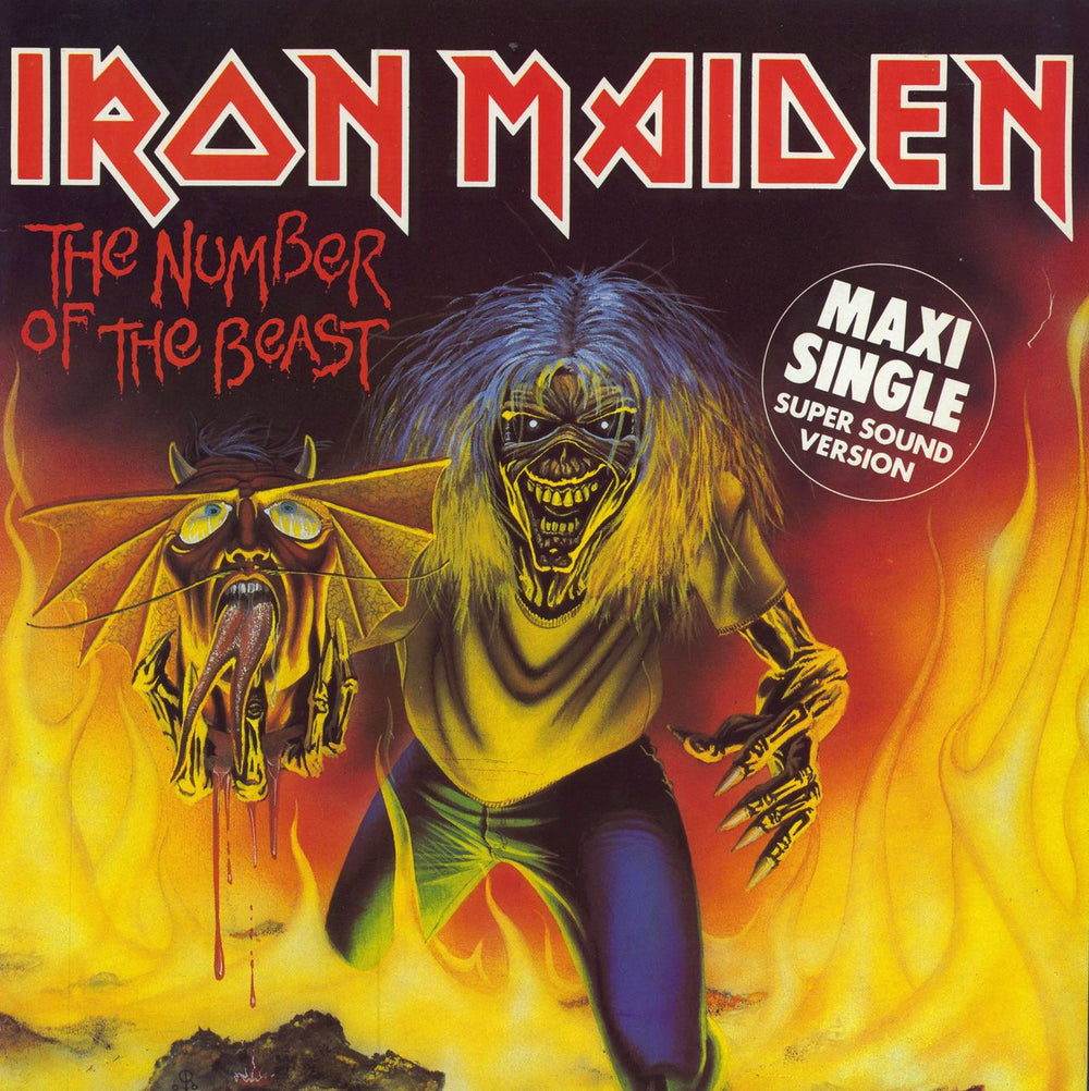 Iron Maiden The Number Of The Beast - EX Dutch 12" vinyl single (12 inch record / Maxi-single) 1AK052-1076386