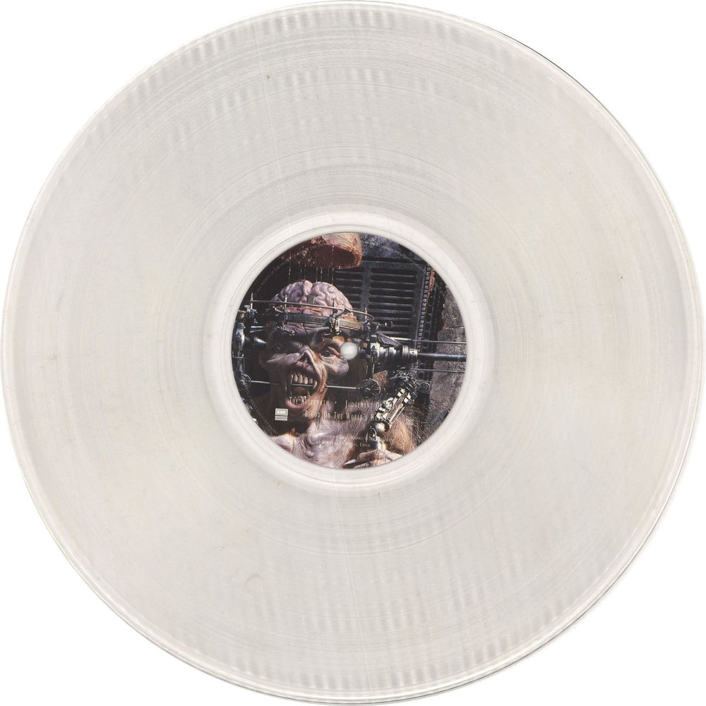 Iron Maiden The X Factor - Clear Vinyl + Insert - EX UK 2-LP vinyl record set (Double LP Album)