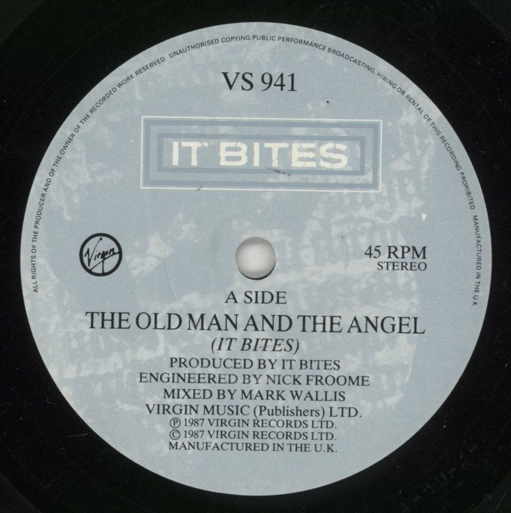 It Bites The Old Man And The Angel UK 7" vinyl single (7 inch record / 45) ITB07TH867658
