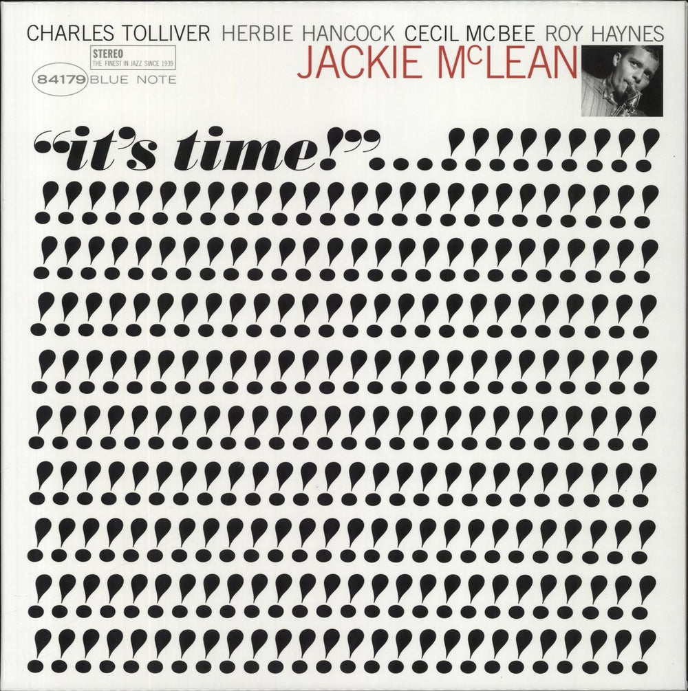 Jackie McLean It's Time! - 180 Gram Vinyl US vinyl LP album (LP record) B0031655-01