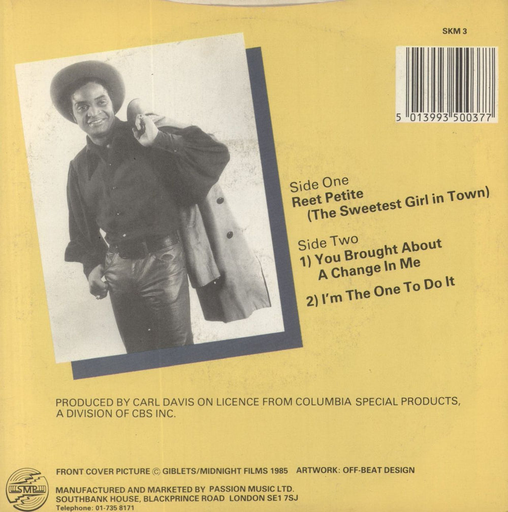 Jackie Wilson Reet Petite UK 7" vinyl single (7 inch record / 45) 5013993500377