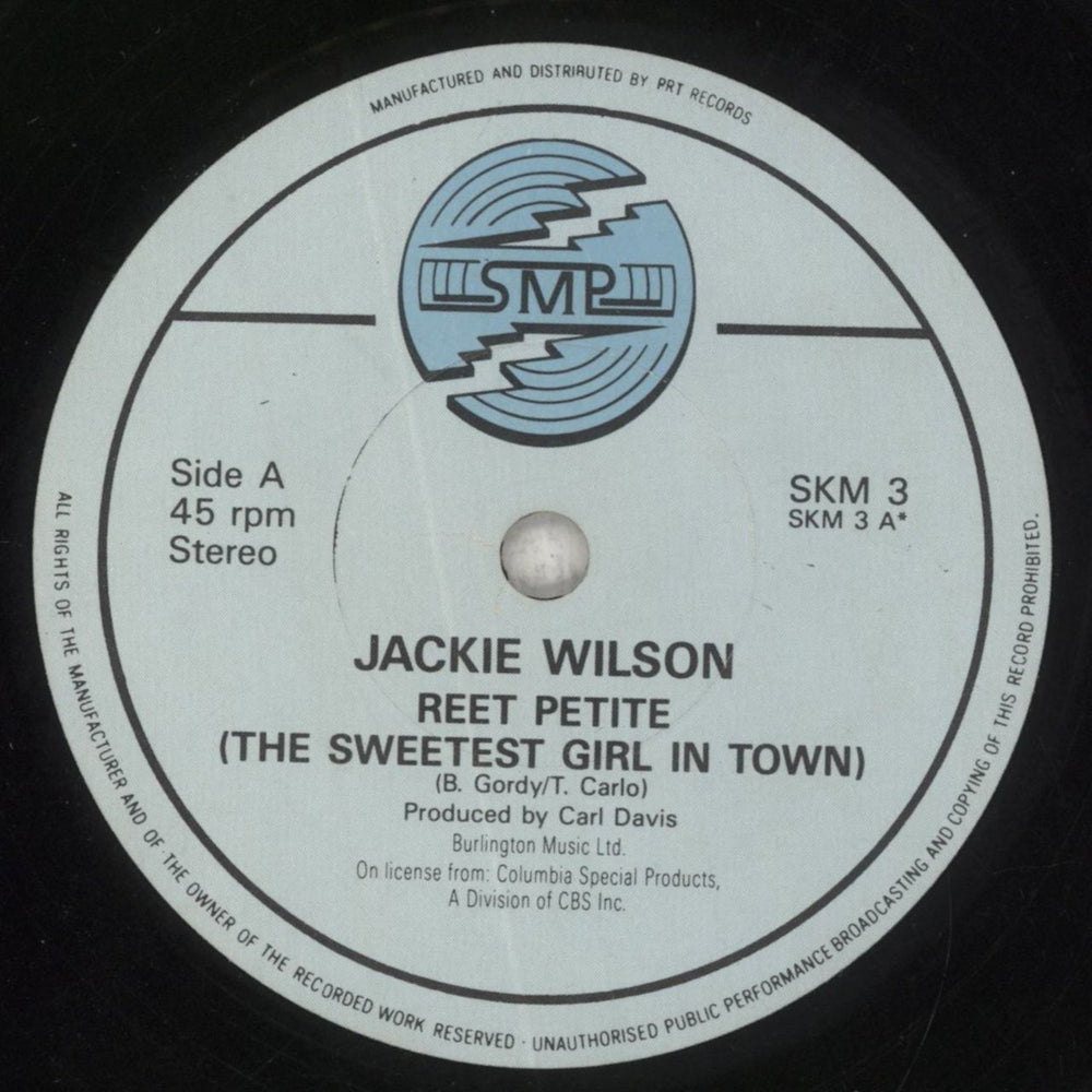 Jackie Wilson Reet Petite UK 7" vinyl single (7 inch record / 45) JAC07RE336203