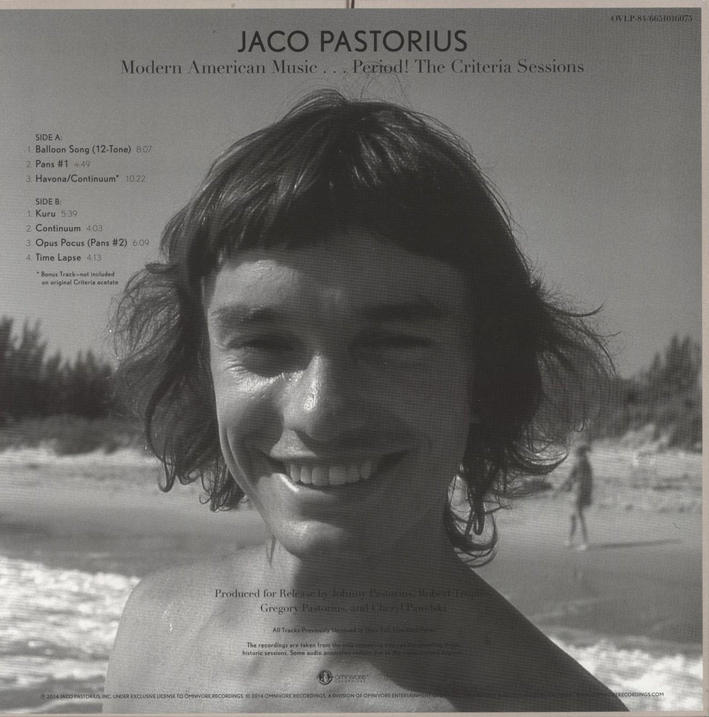 Jaco Pastorius Modern American Music...Period! The Criteria Sessions - Red Swirl Vinyl US vinyl LP album (LP record)