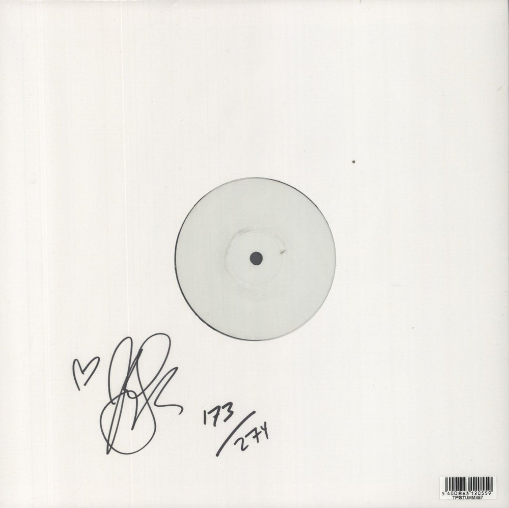 Jake Shears Last Man Dancing - White Label Test Pressing + Hand Designed Numbered Signed Sleeve UK 12" vinyl single (12 inch record / Maxi-single) 5400863120559