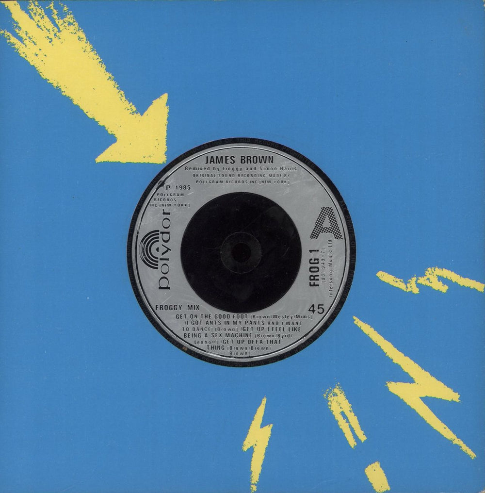 James Brown Froggy Mix UK 7" vinyl single (7 inch record / 45) FROG1