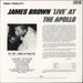 James Brown Live At The Apollo - 180gm Vinyl US vinyl LP album (LP record) 042284347914