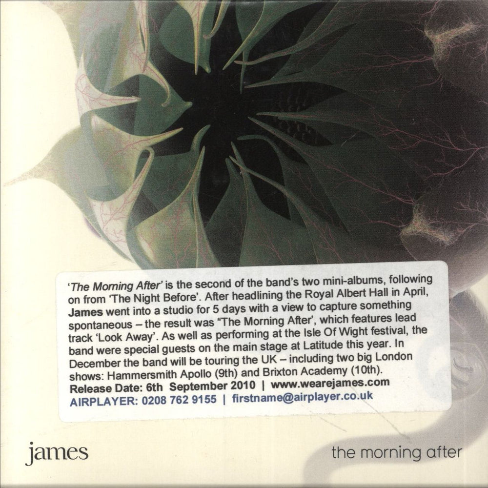 James The Morning After / The Night Before UK Promo 2 CD album set (Double CD) TNBTMACJ1