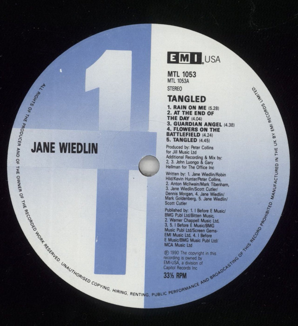 Jane Wiedlin Tangled UK vinyl LP album (LP record) WIELPTA678430