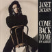 Janet Jackson Come Back To Me UK 12" vinyl single (12 inch record / Maxi-single) USAT681