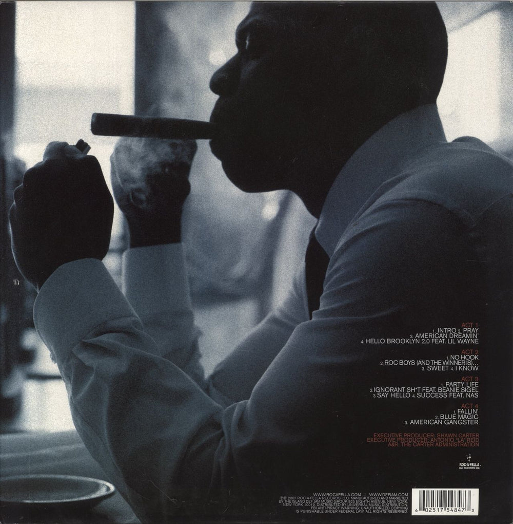 Jay-Z American Gangster Acappella US 2-LP vinyl record set (Double LP Album) 602517548473